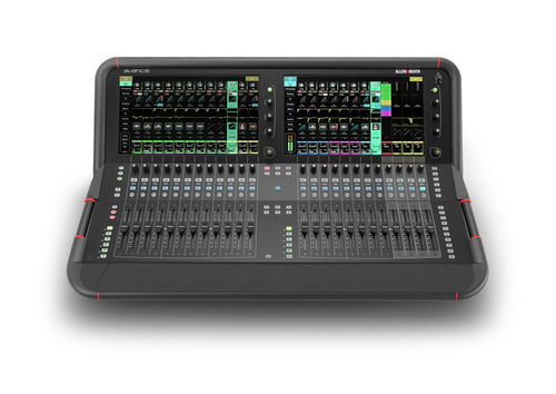 Consola digital Allen & Heath Avantis, de frente, para conciertos y espectáculos, 12 canales, doble pantalla táctil 15.6". Avantis mexico