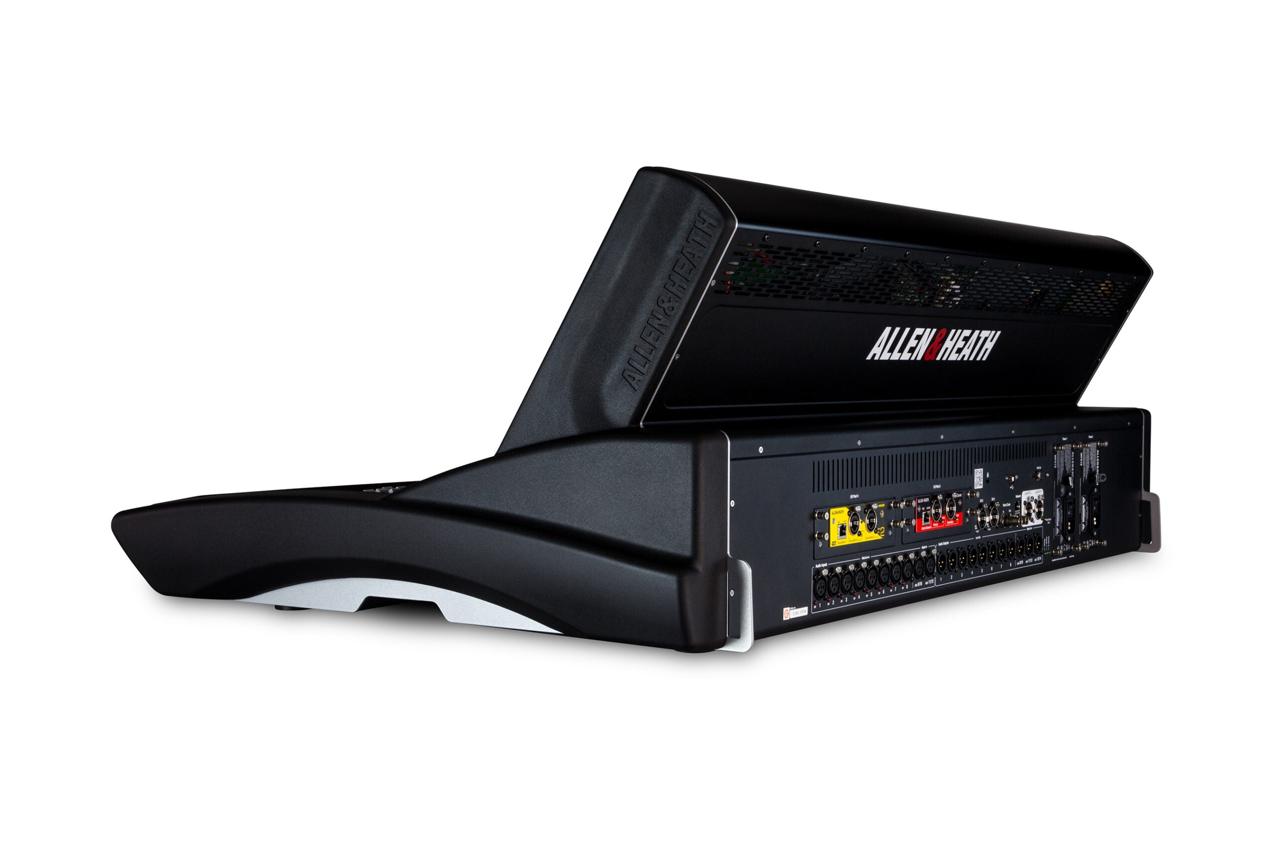 Consola digital Allen & Heath dLive S5000. parte trasera, entradas y salidas, para conciertos y espectáculos, 8 canales, doble pantalla táctil 12". dlive mexico
