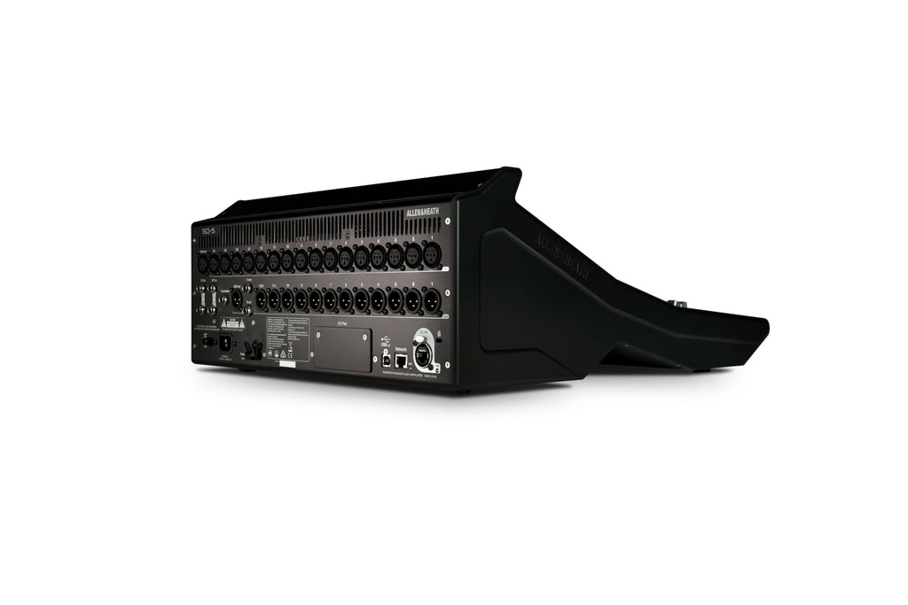 Consola digital Allen & Heath SQ 5, 3/4, parte trasera, entradas y salidas