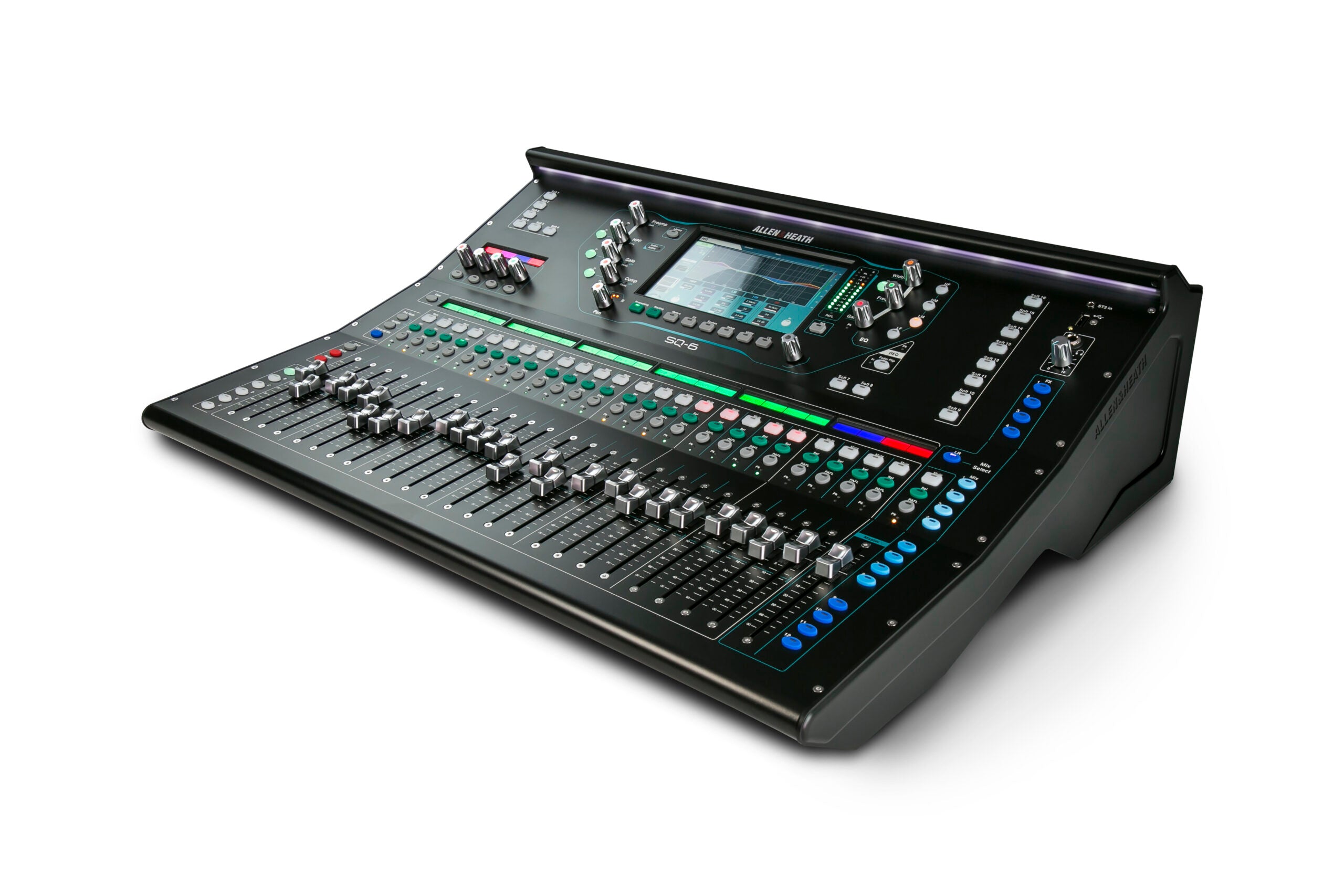 Consola digital Allen & Heath SQ 6. 3/4 de frente