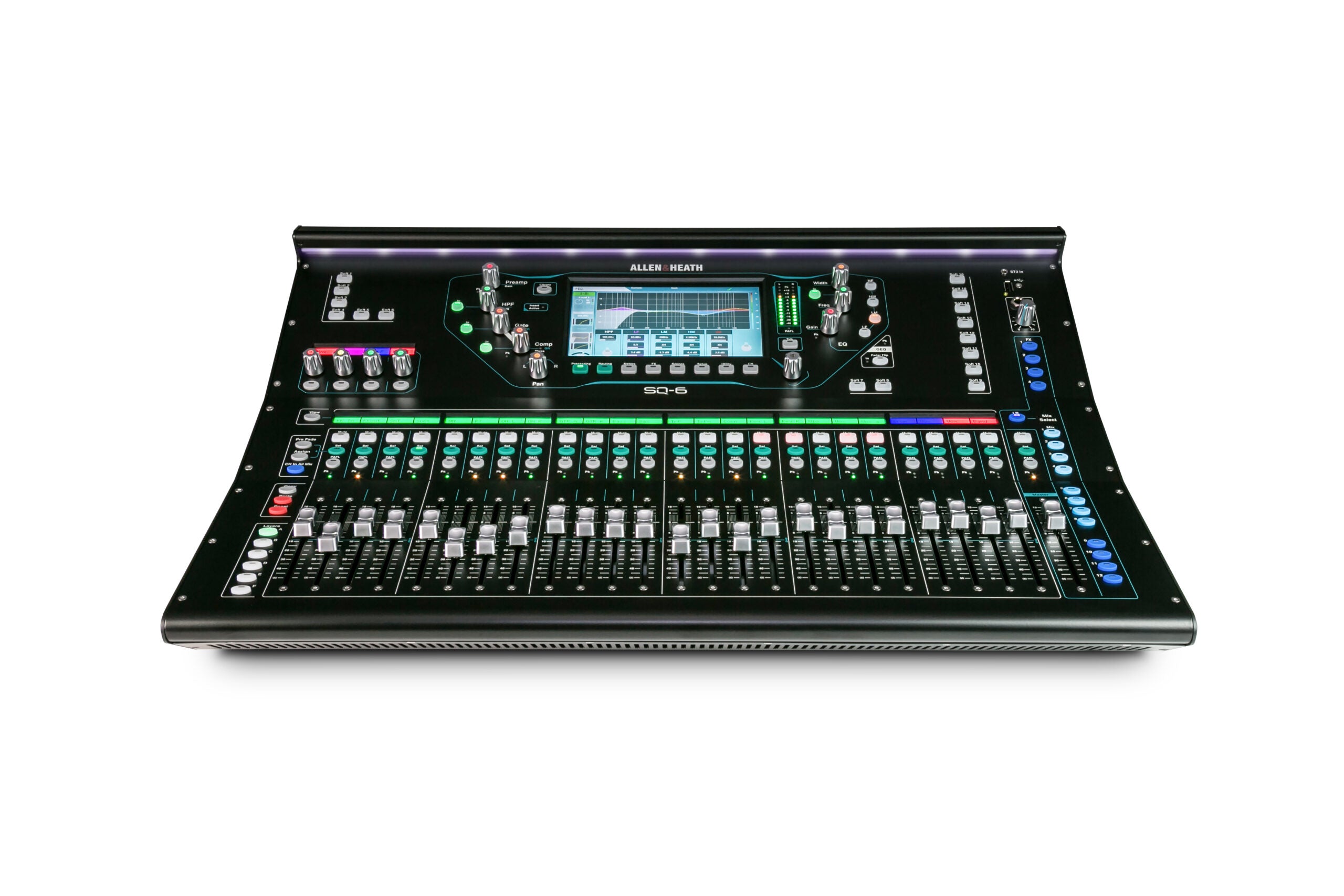 Consola digital Allen & Heath SQ 6 de frente