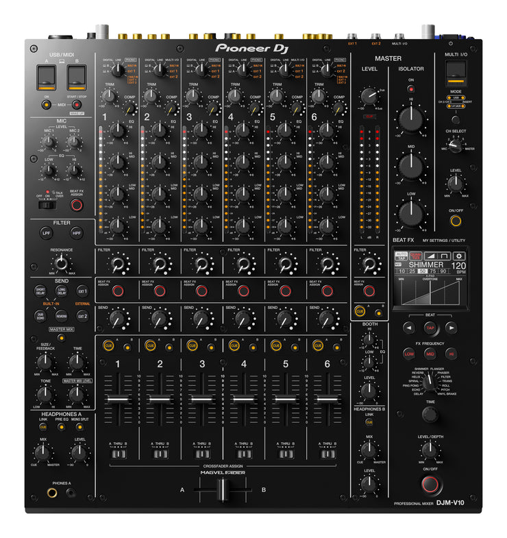 DJM V10 en méxico, pioneer méxico, dj mixer de 6 canales, especificaciones, djm v10 compra mexico