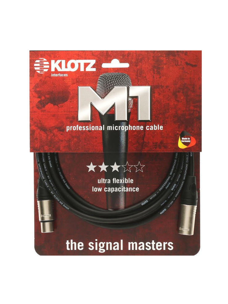 cable para microfono y señal de 3 metros klotz M1K1FM0300 empaque