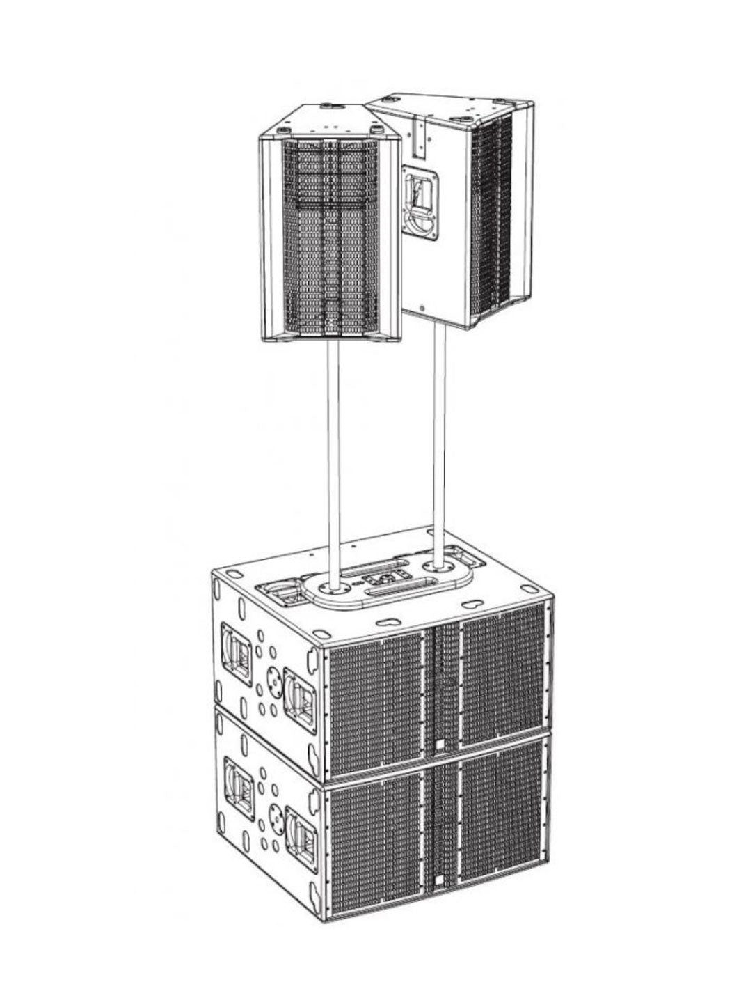 Placa rigging LTS Poste DBL (Par)