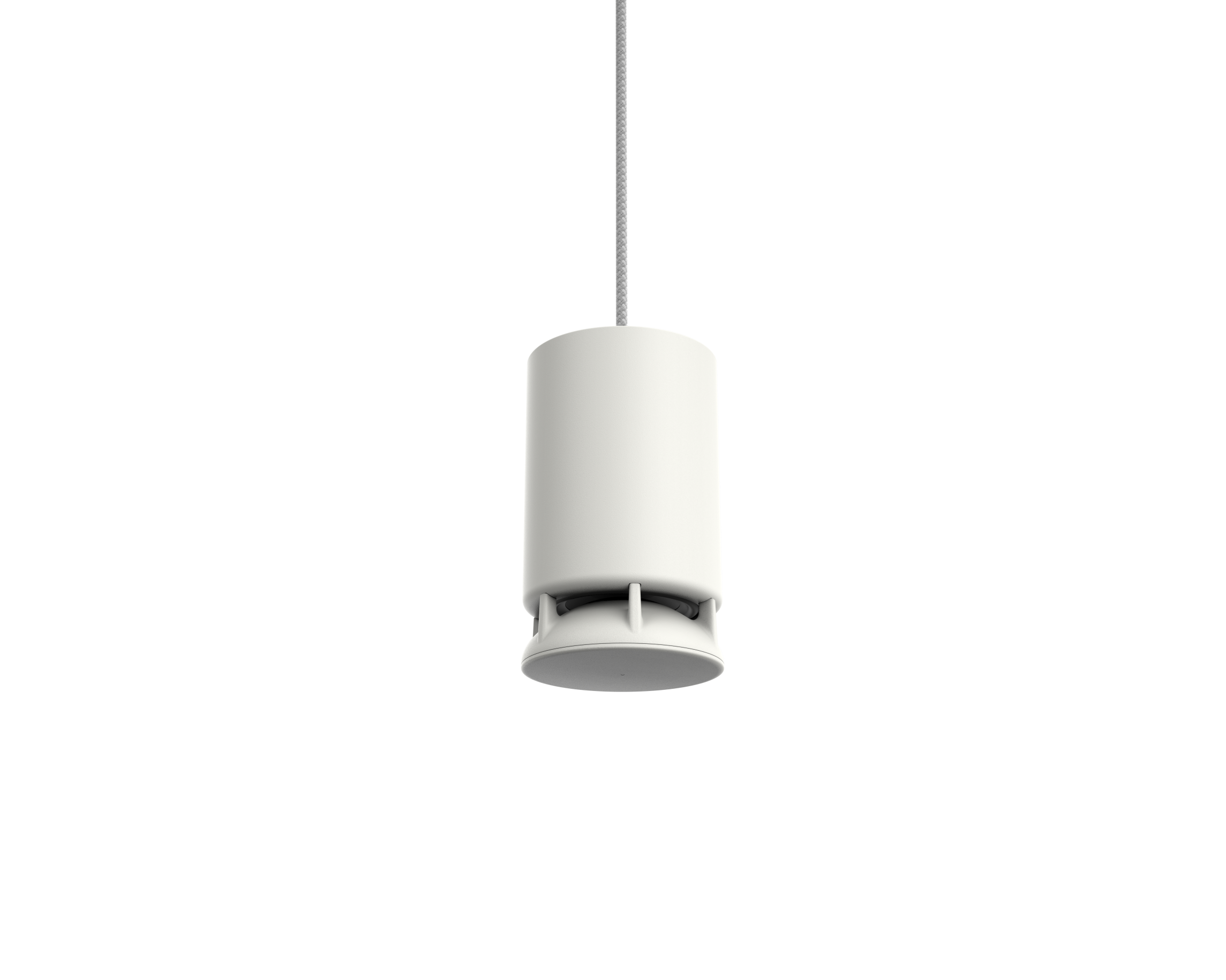 Bocina inalámbrica para instalación colgante, Spottune, OMNI CORD Blanca, vista frontal