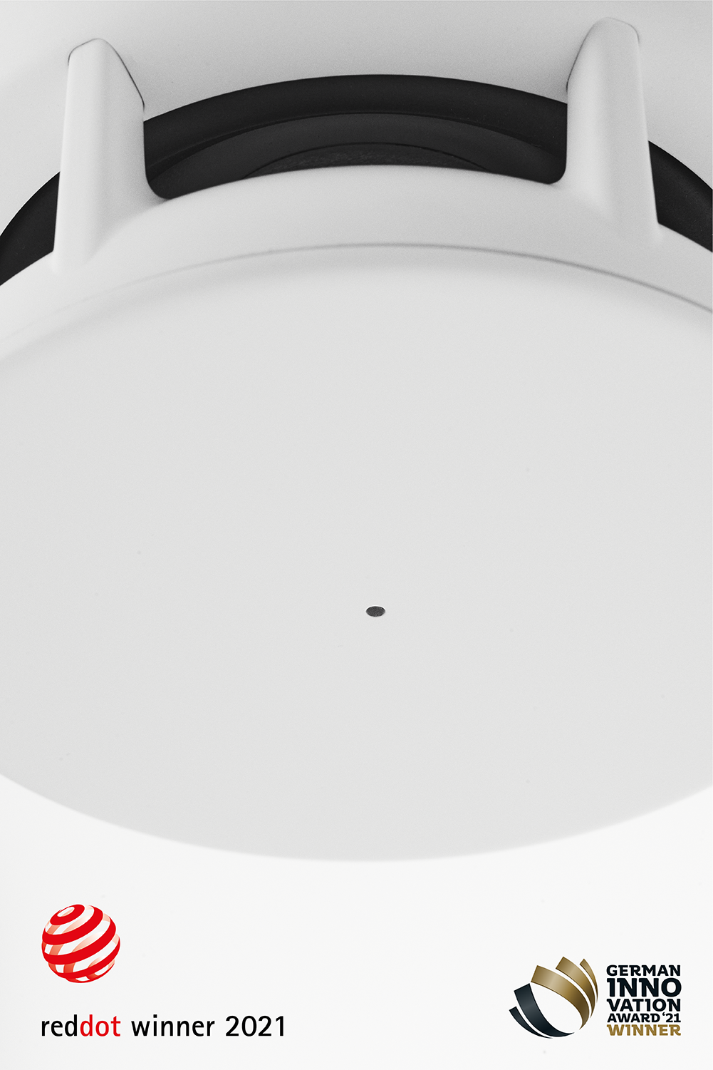 Bocina inalámbrica para instalación colgante, Spottune, OMNI CORD Blanca, vista inferior