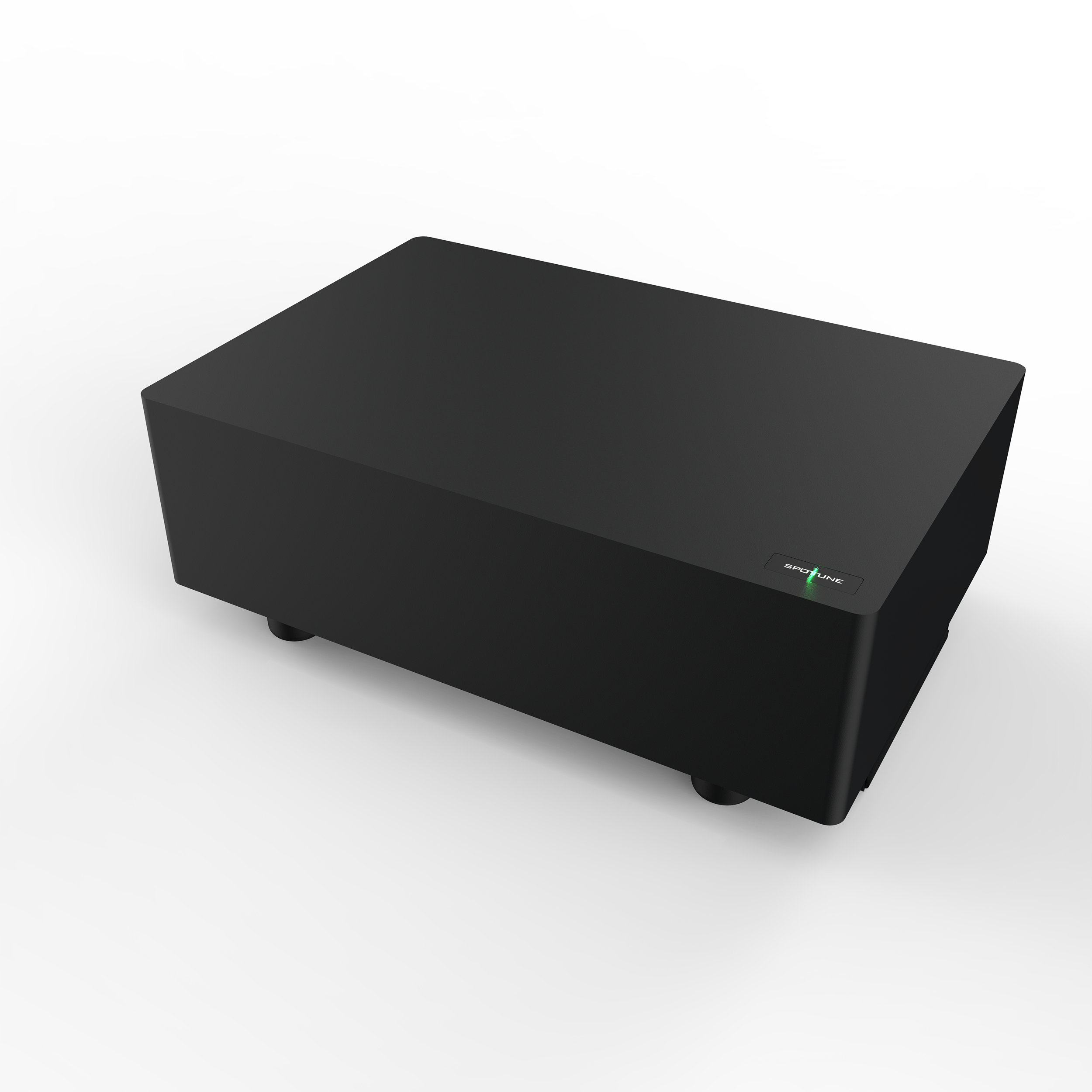 Subwoofer inalámbrico para instalación, Spottune, SUB negro, vista 3/4